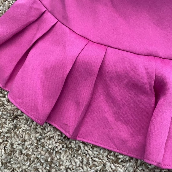 Nicole Miller Collection Silk Dress Pink Fuchsia Size 2 Formal Prom Dance Party - Picture 13 of 15